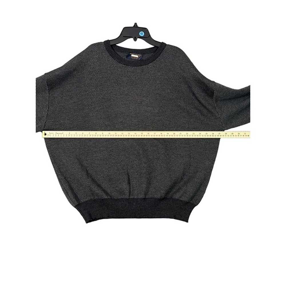 Brooks Brothers Sweater Men XL Wool Black 100% Me… - image 8