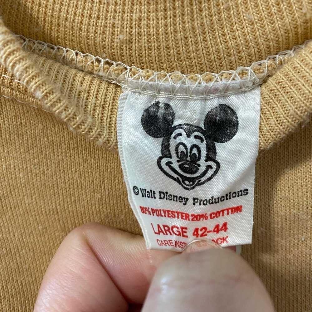 1970s Walt Disney World sweatshirt flocked fuzzy … - image 2
