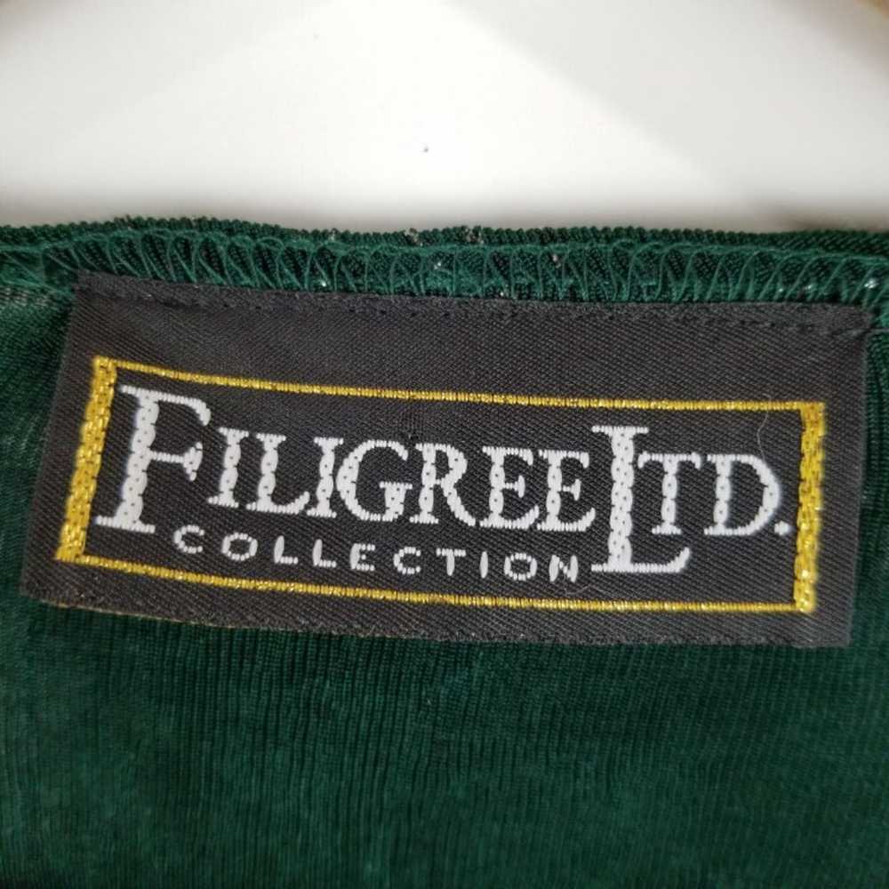 VTG FILIGREE CARDIGAN《253》green silver - image 5