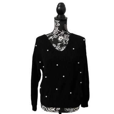 Other Jessica Simpson Faux Pearls Embellished Swea