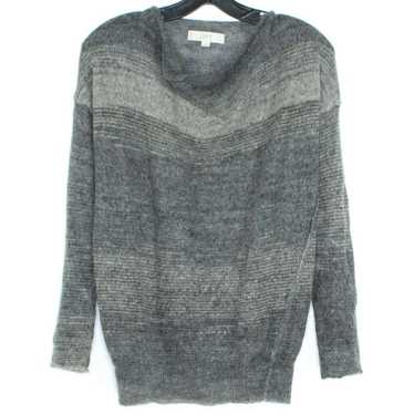 Ann Taylor LOFT Sweater Women Medium Turquoise Cable Knit Wool