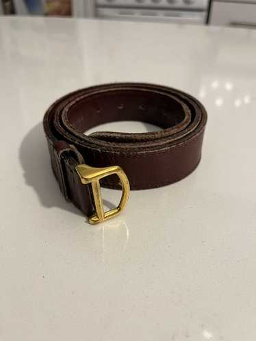 Cartier × Vintage Cartier brown leather belt