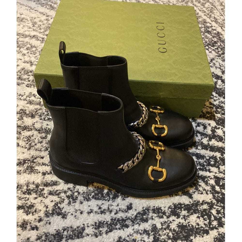 Gucci Leather boots - image 3