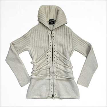 JEAN PAUL GAULTIER 90’s archive zip Knit Jean Paul Gaultier Rib Knit Zip-Up Sweater – Vintage by Misty