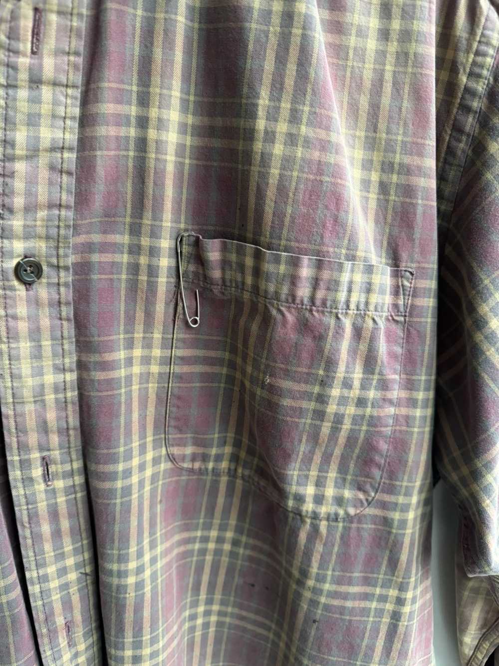 Vintage THRASHED FADED VINTAGE FLANNEL DISTRESSED… - image 2