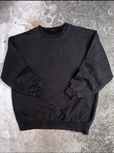 Vintage Faded Black Blank Sweatshirt