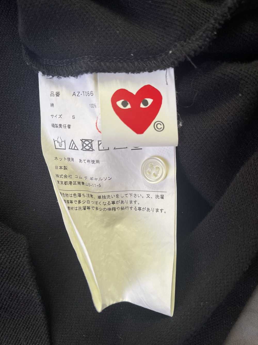 Comme Des Garcons Play SIZE S - CDG play black po… - image 4