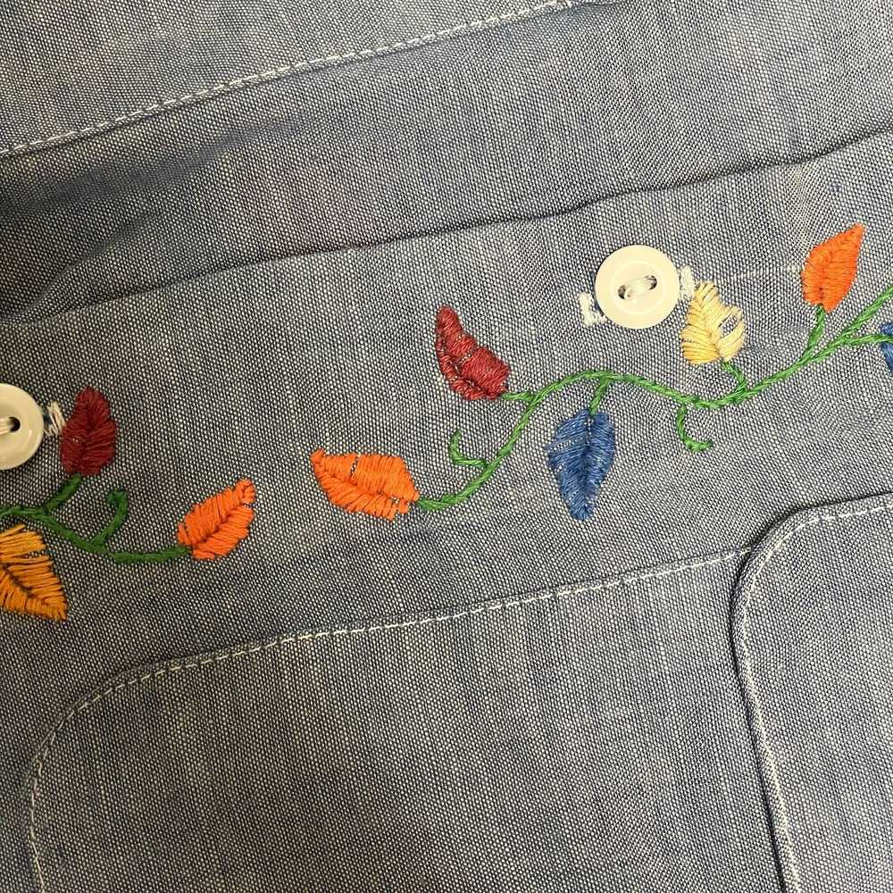 Big Mac 70's BIG MAC CHAMBRAY Embroidered Floral … - image 11