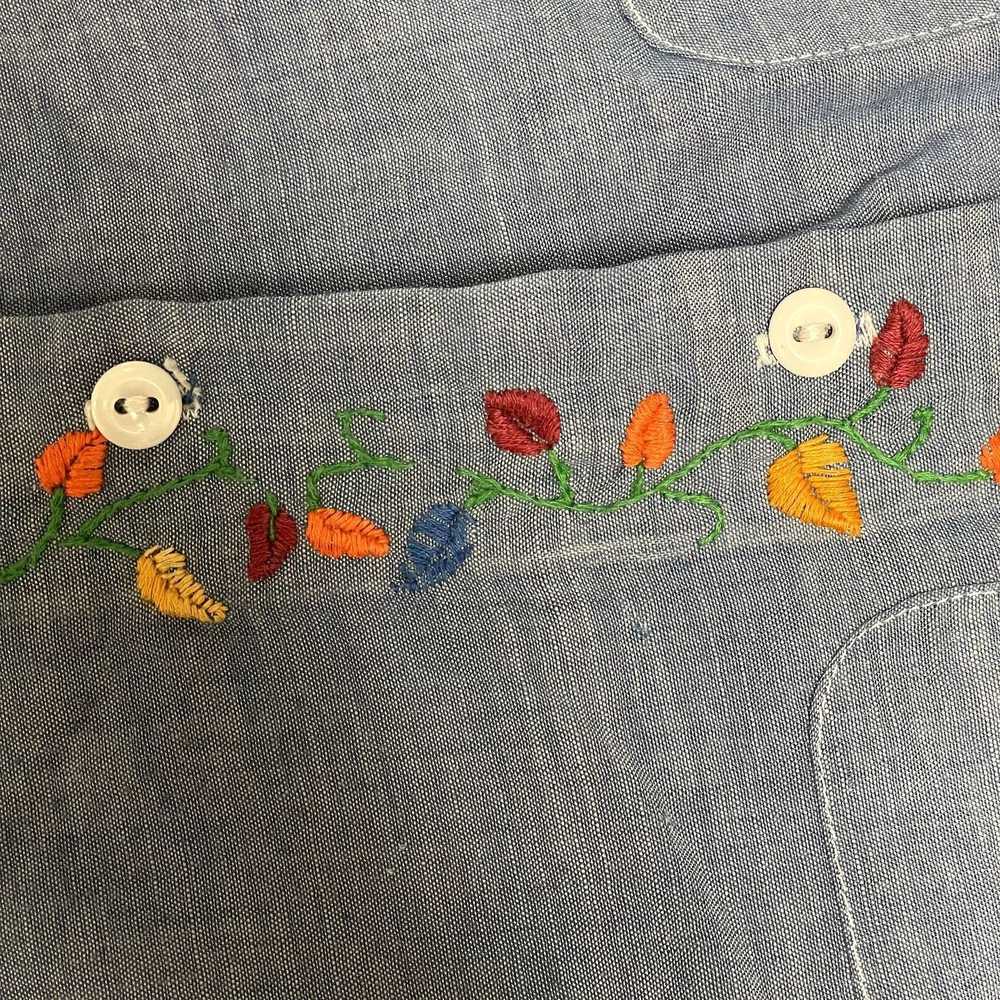 Big Mac 70's BIG MAC CHAMBRAY Embroidered Floral … - image 7