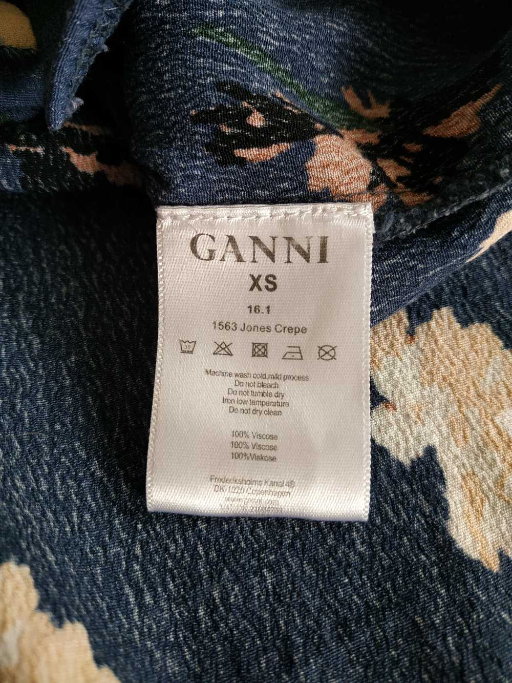 Ganni × Luxury GANNI Women's Floral Print Button … - image 10