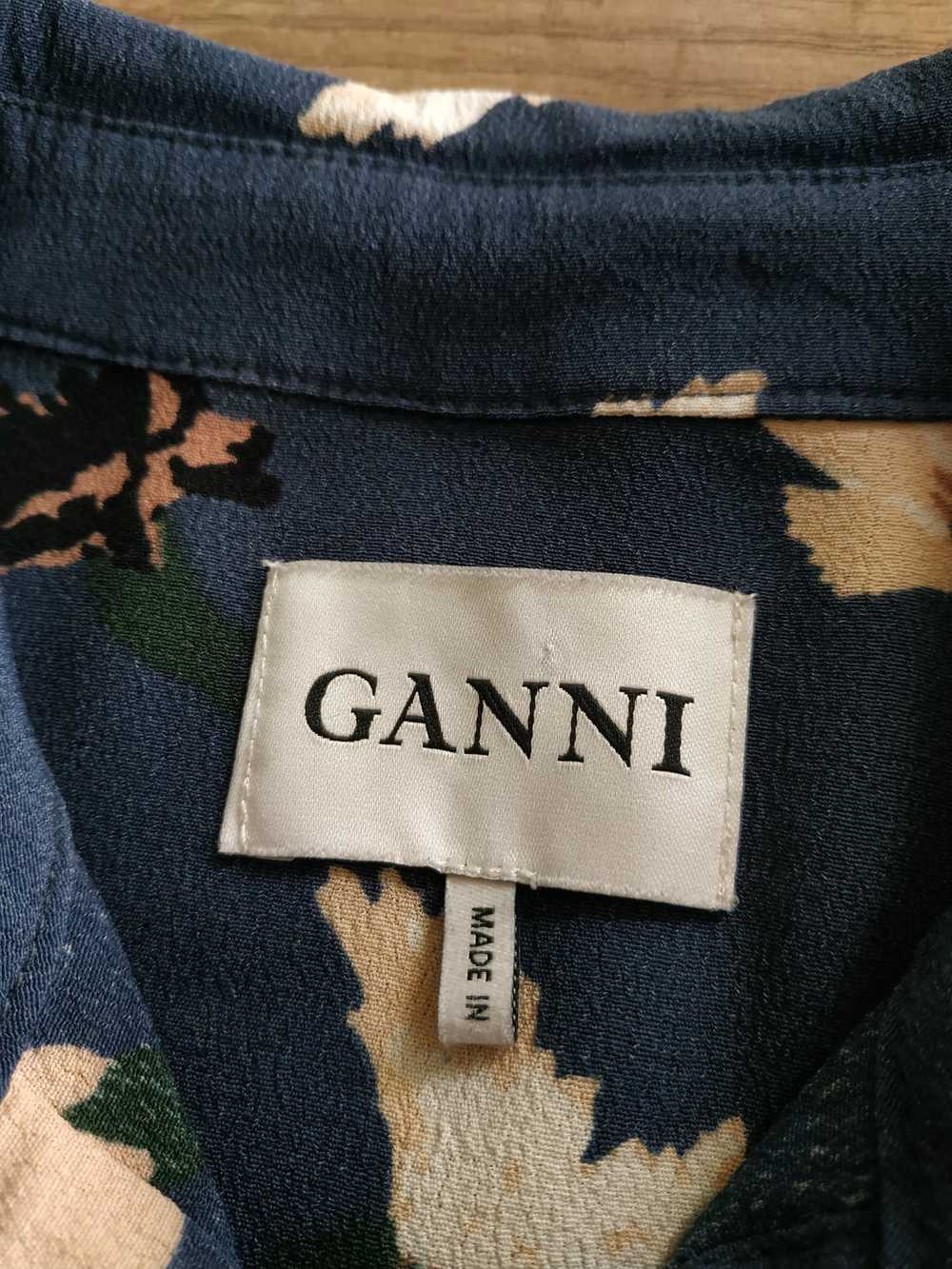 Ganni × Luxury GANNI Women's Floral Print Button … - image 9