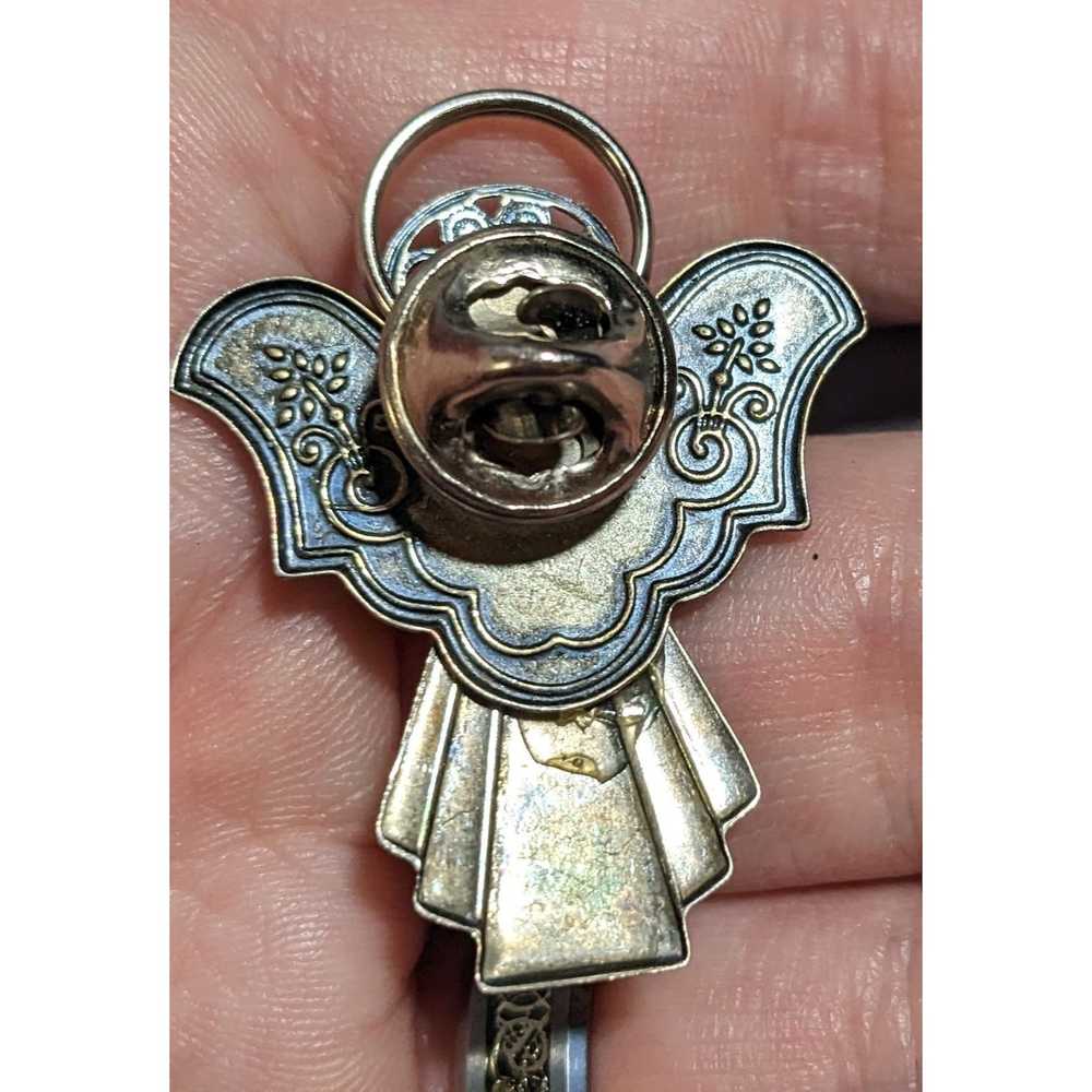 Other Vintage Silver Angel Lapel Pin - image 2