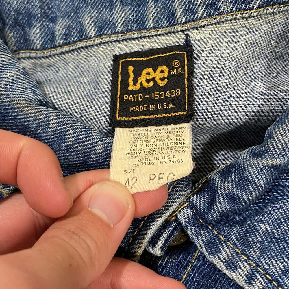 Lee × Streetwear × Vintage 80’s Lee Denim Jacket - image 3
