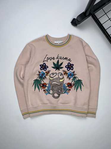 Sandro Sandro Paris pink sweatshirt Love karma