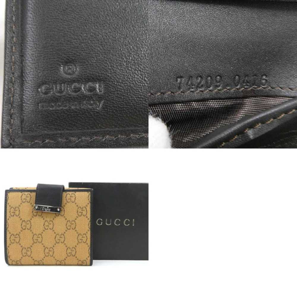 Gucci GUCCI Folio Wallet GG Canvas Canvas/Leather… - image 5