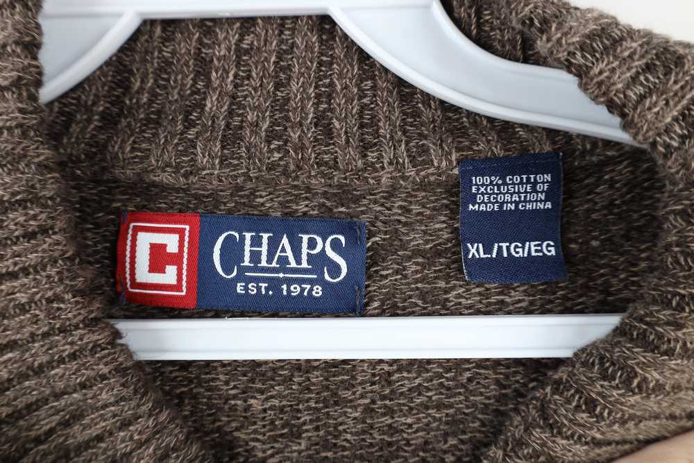 Chaps × Vintage Chaps Mens Cotton Knit Pullover H… - image 5