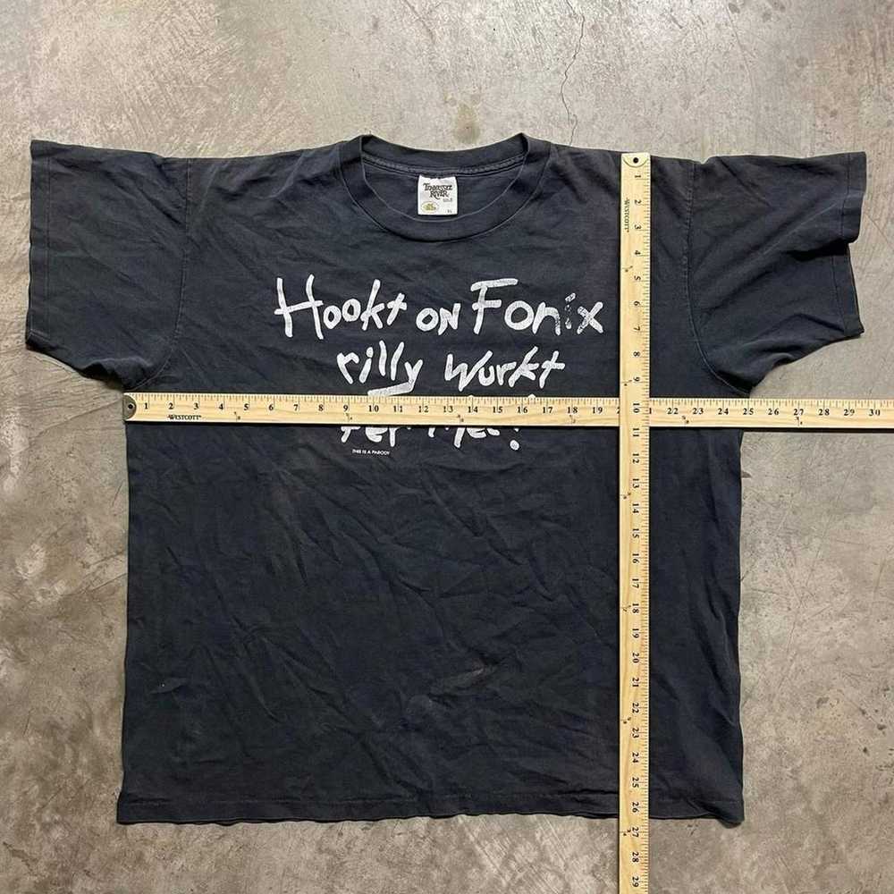 Vintage 1990s Hooked on Fonix Graphic Spelling T-… - image 4