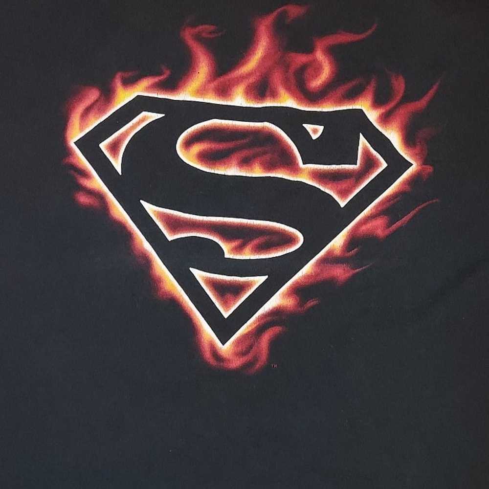 Vintage 2003 DC Comics  Superman Flame Symbol XL … - image 2