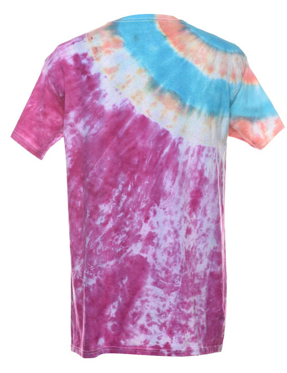 Multi-colour Tie Dye T-shirt - M - image 2