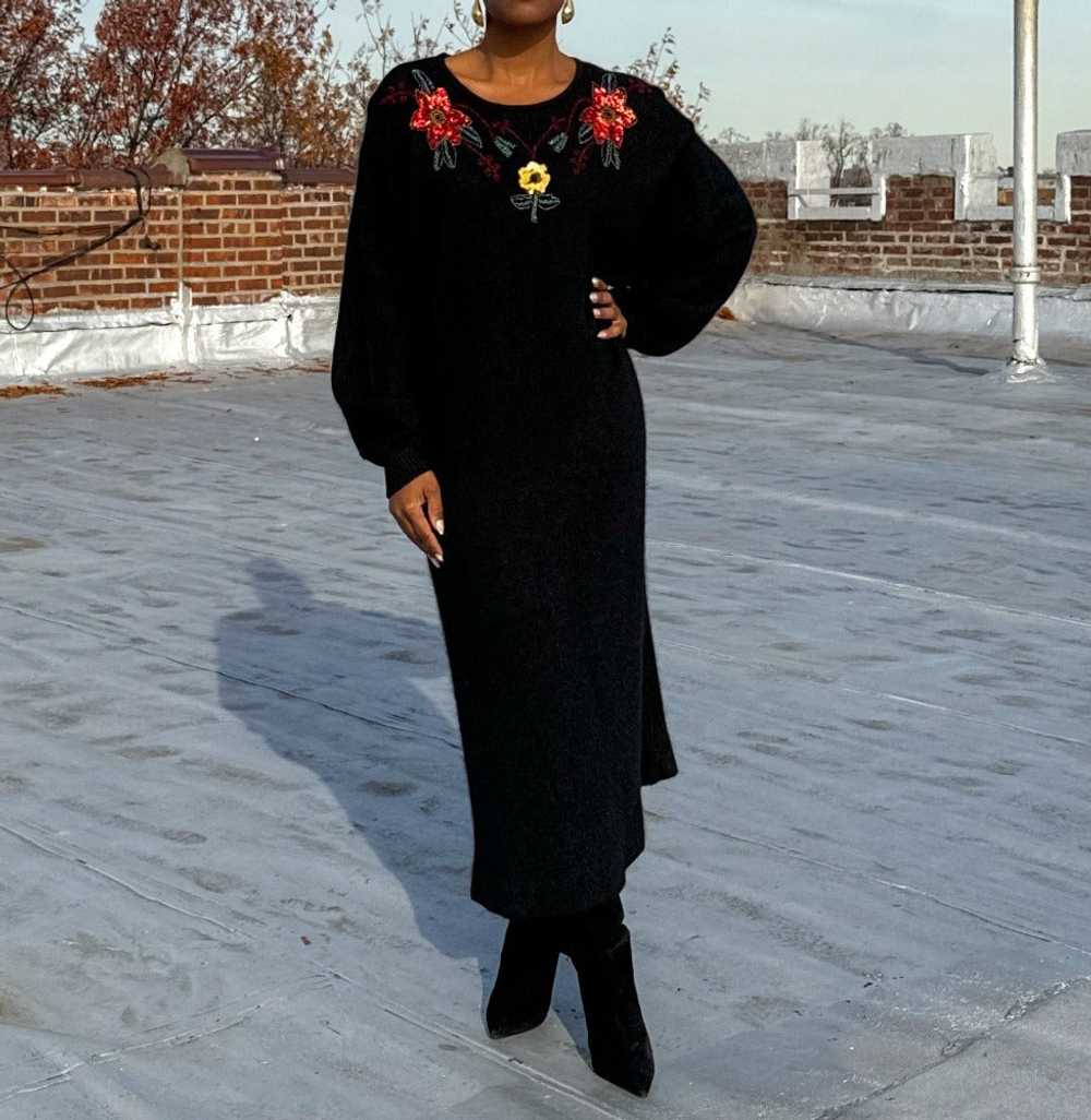Sequin Angora Sweater Dress (18/20) - image 1