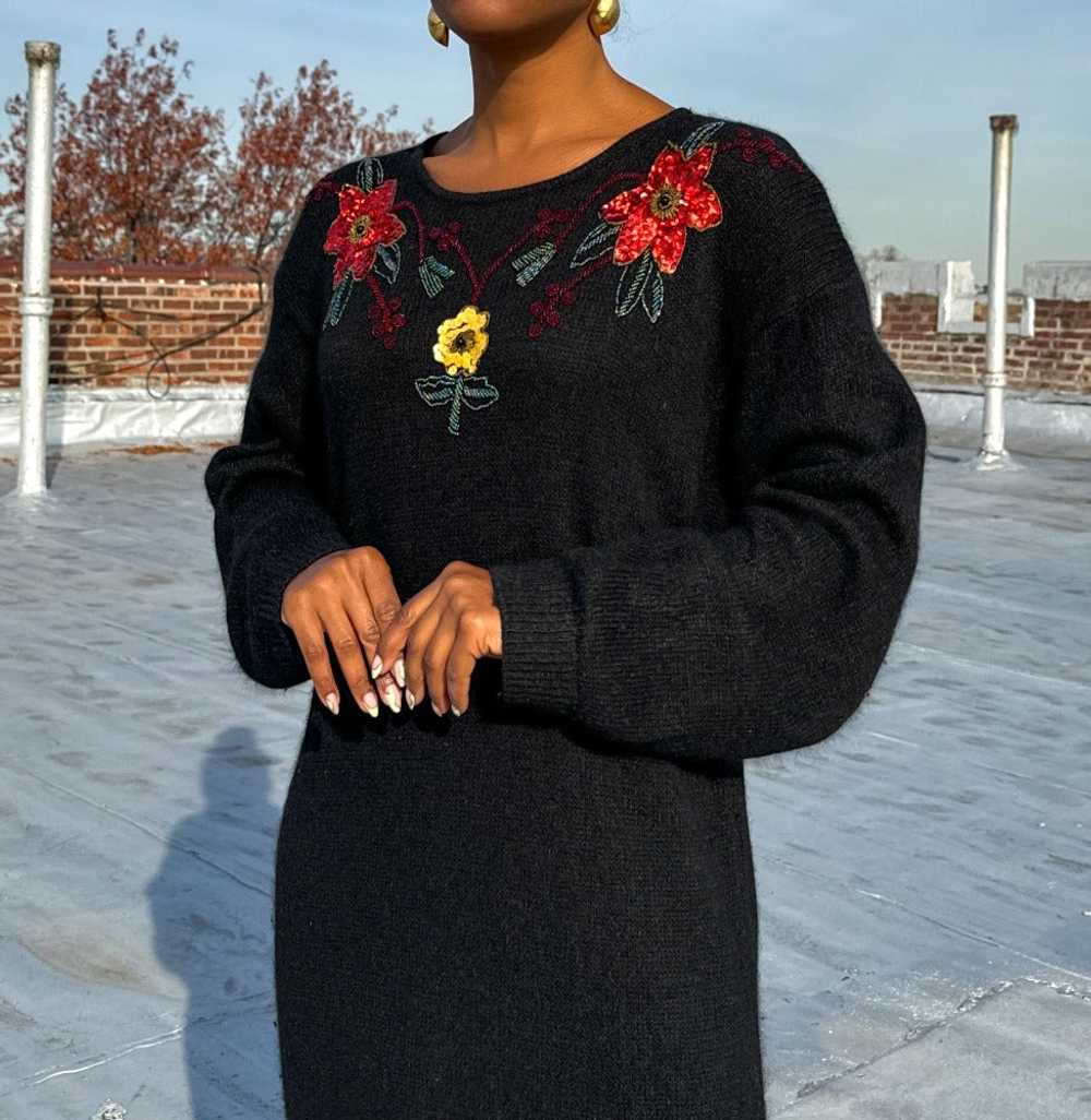 Sequin Angora Sweater Dress (18/20) - image 3