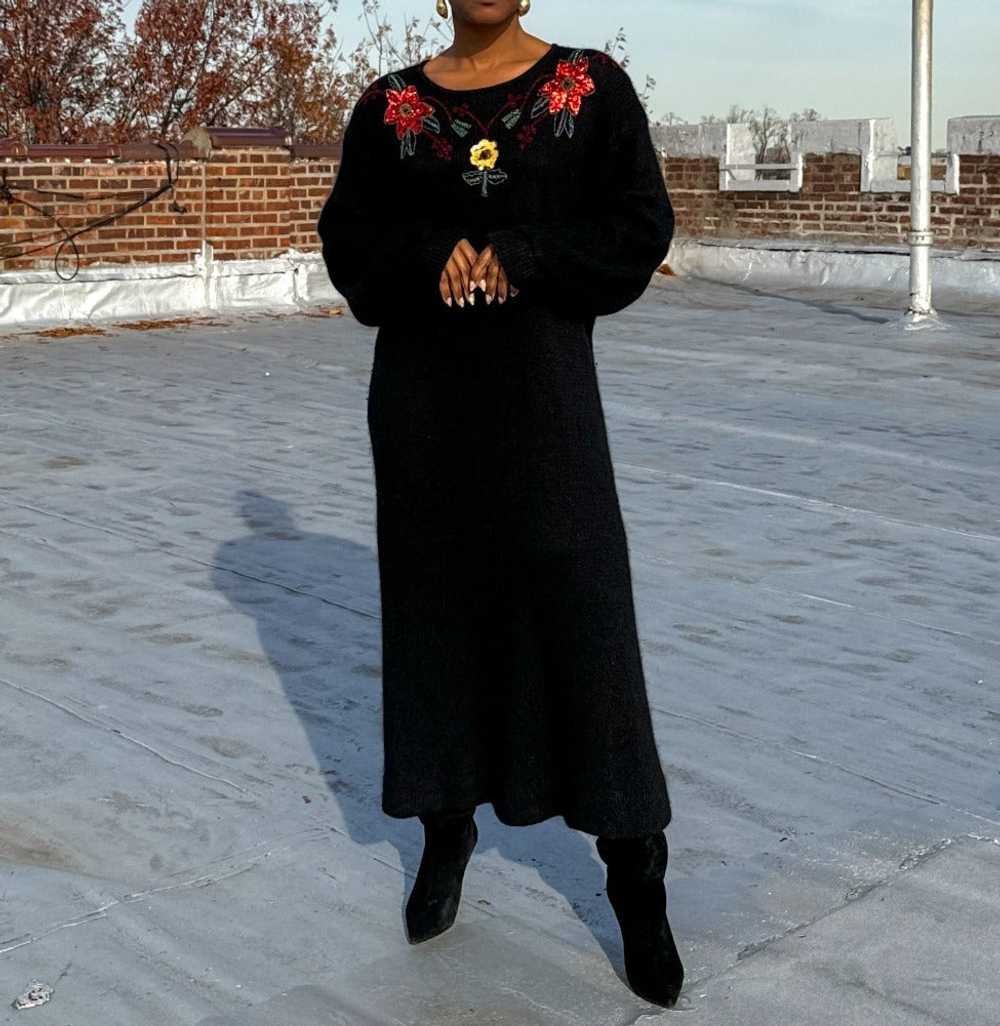 Sequin Angora Sweater Dress (18/20) - image 4