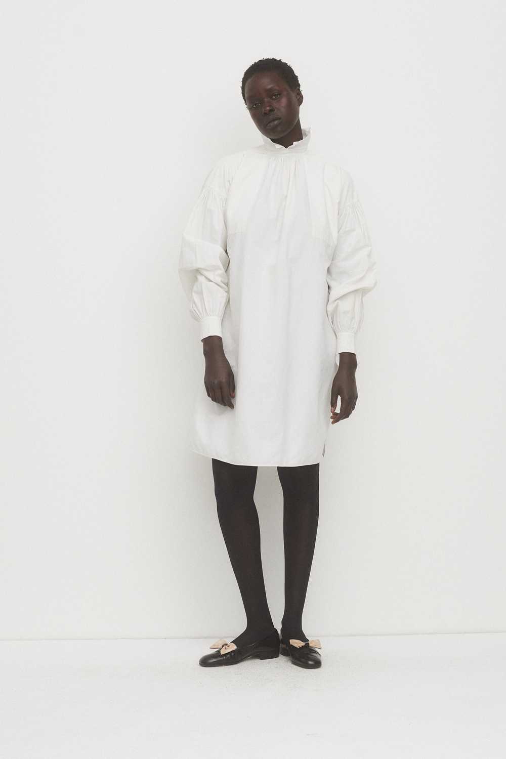 High Collar Cotton Tunic - image 1