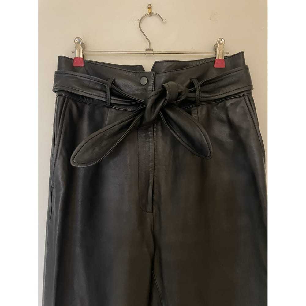 Tara Jarmon Leather straight pants - image 4