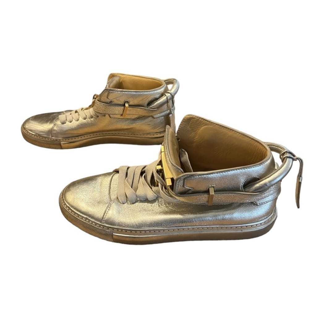 Buscemi Leather high trainers - image 10