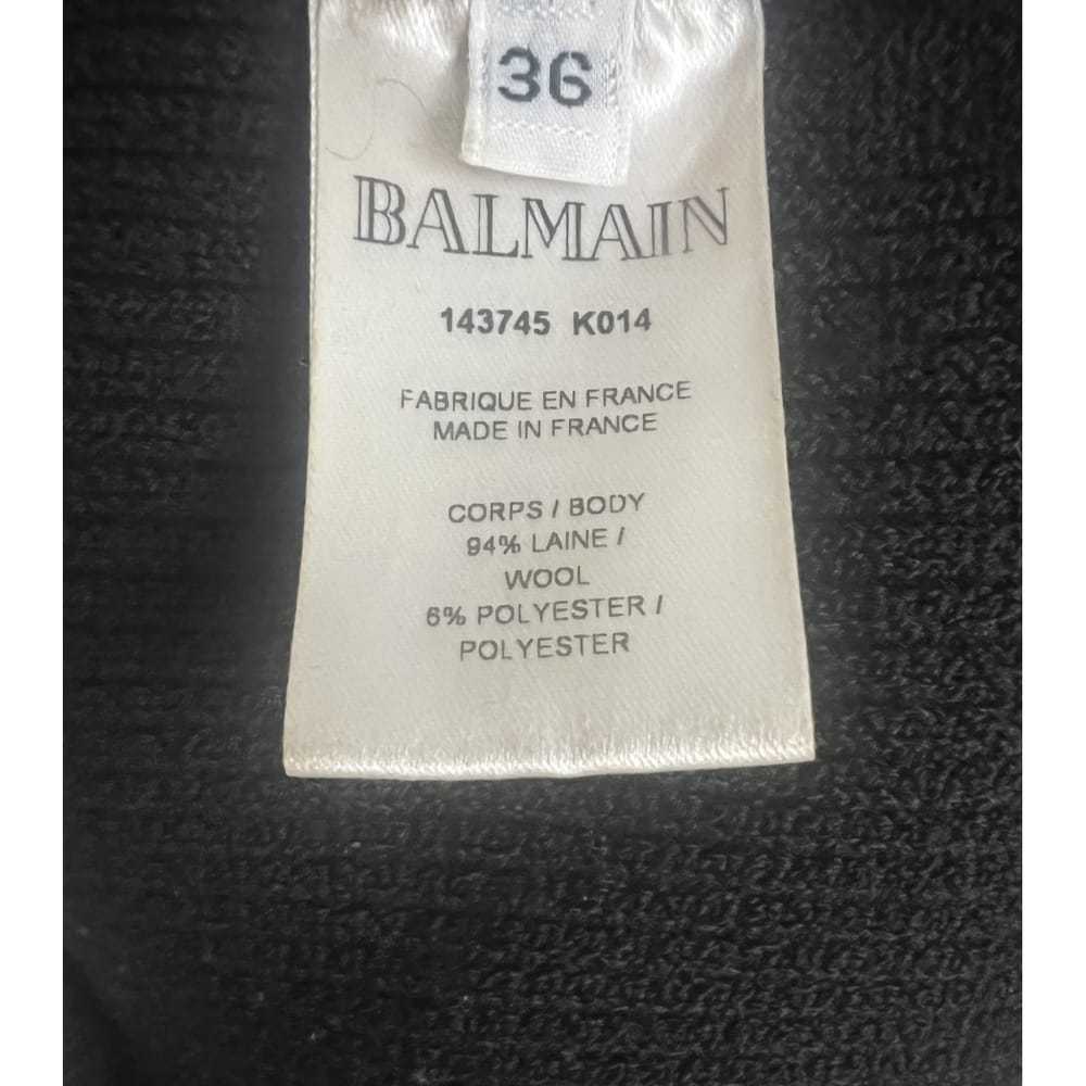 Balmain Wool mini dress - image 10