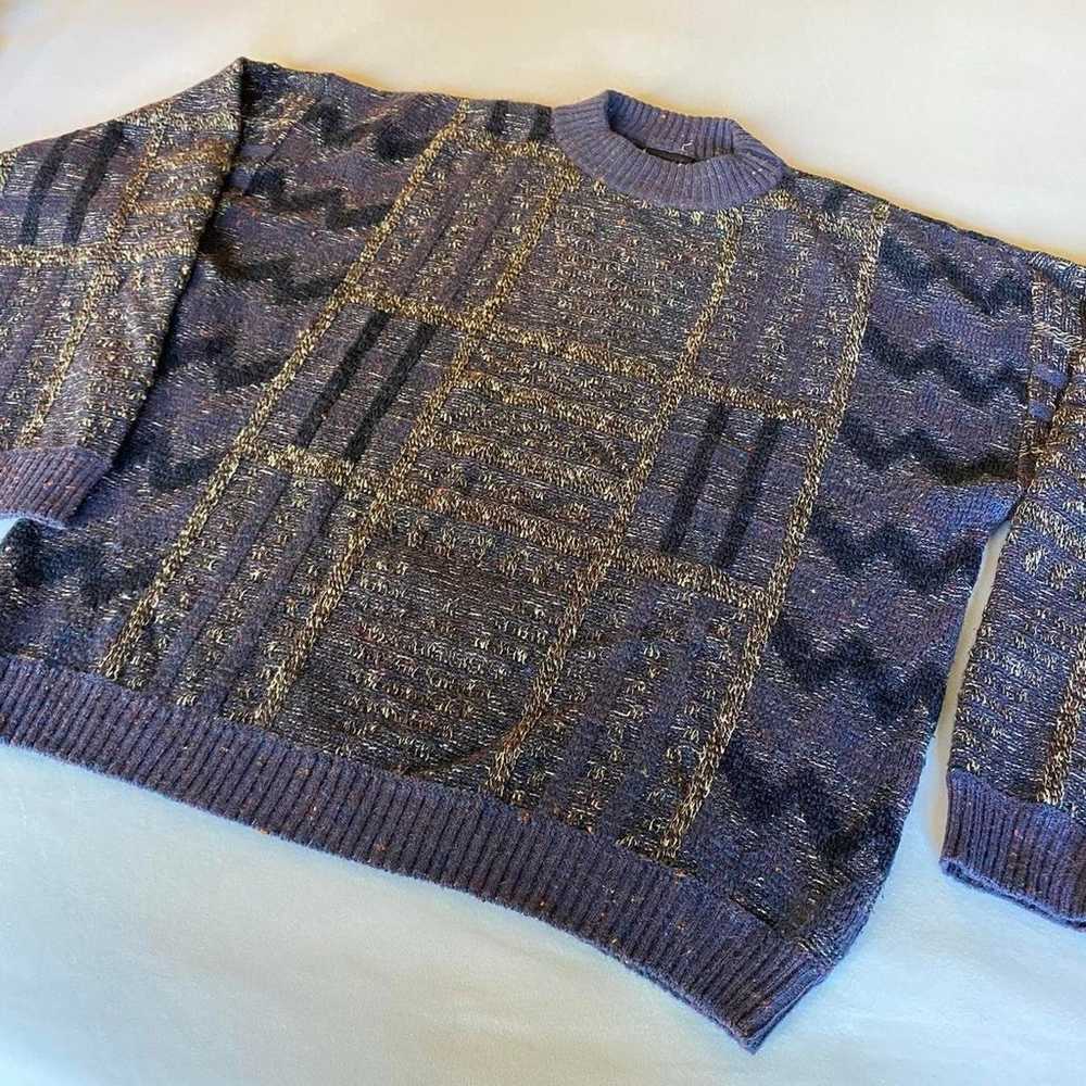 vintage 80s kensington wool blend sweater / size … - image 2