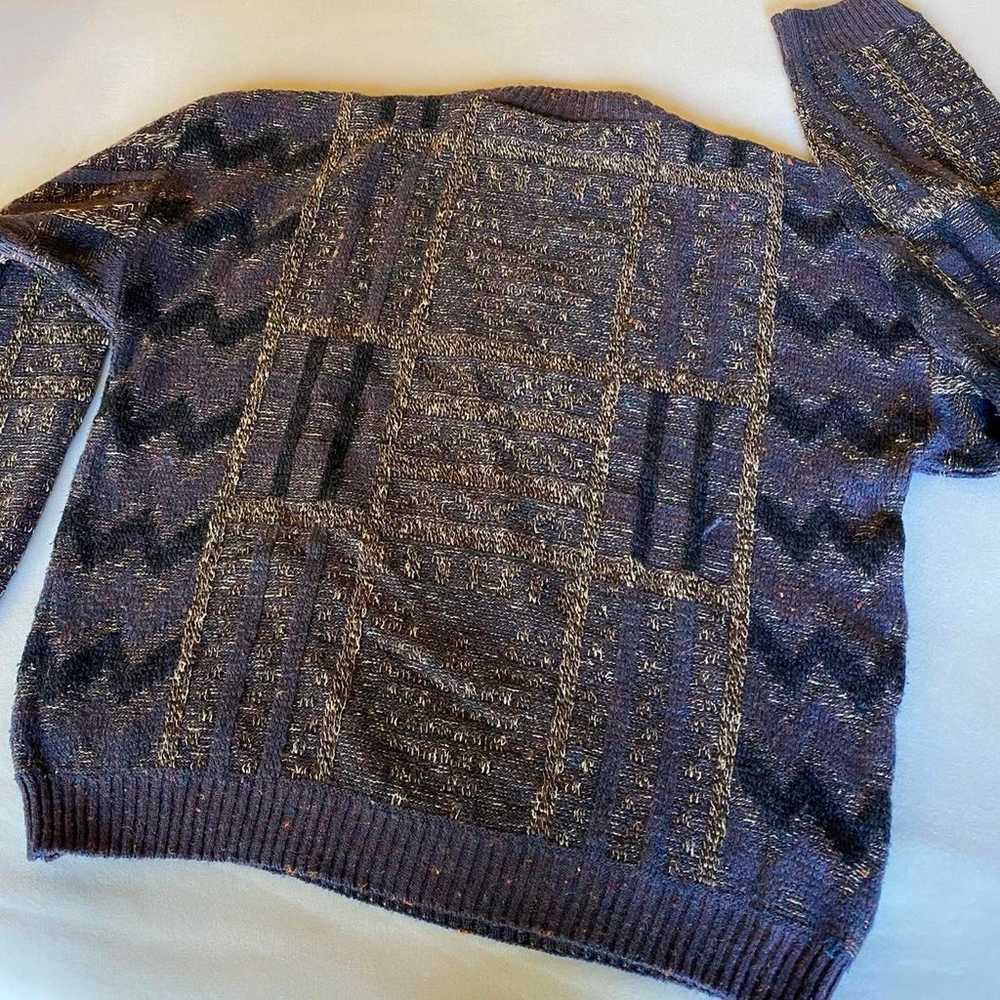 vintage 80s kensington wool blend sweater / size … - image 3