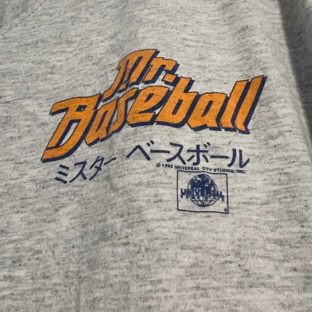 Mens Vintage Mr. Baseball 3/4 T Shirt Made In USA… - image 2