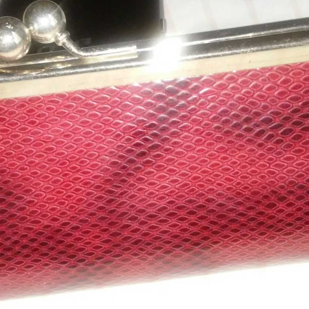 Red snake print purse - image 2