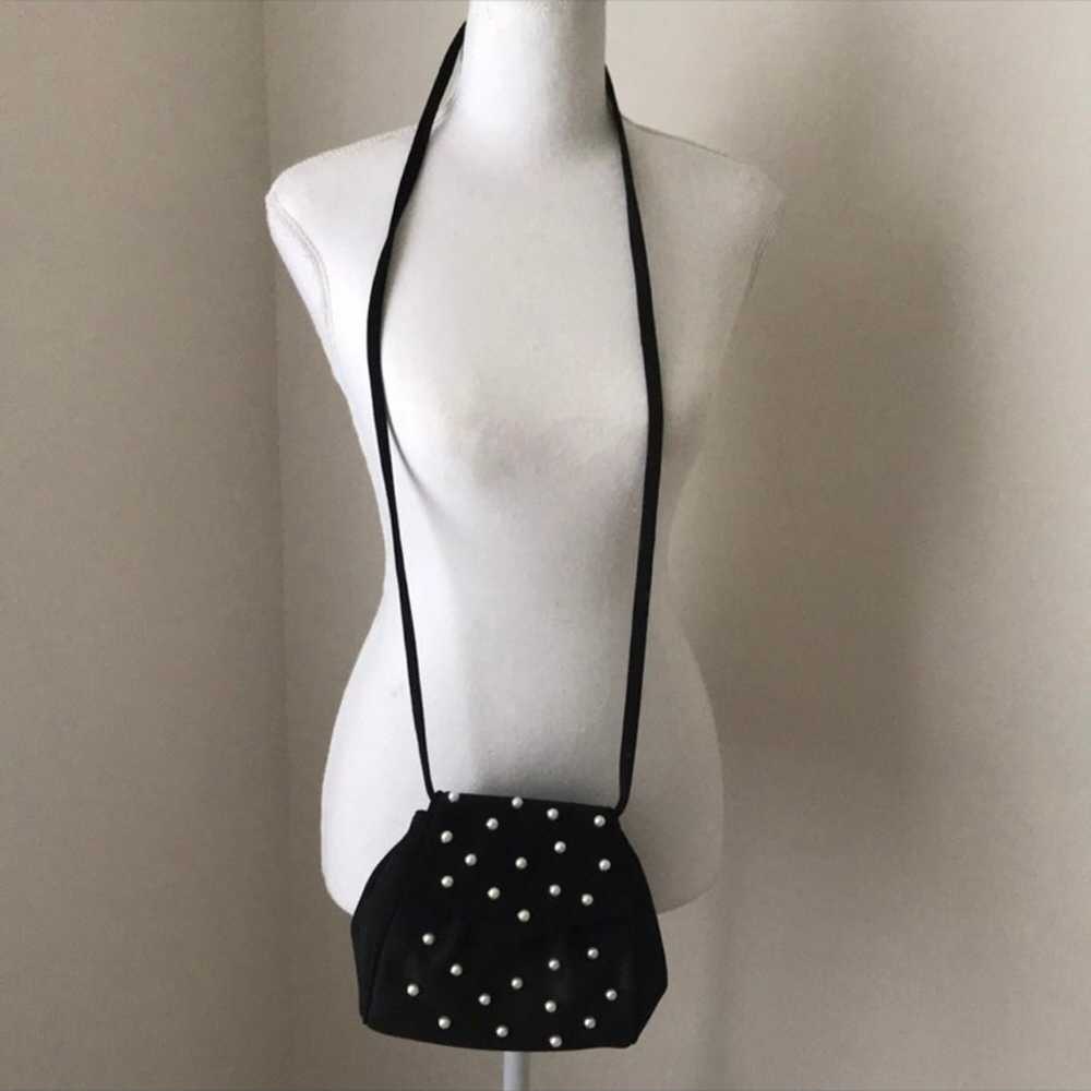 Barbra Bolen Vintage Pearl Studded Crossbody Bag - image 1