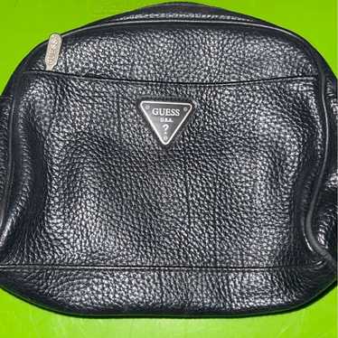 Vintage Black leather Guess crossbody purse - image 1