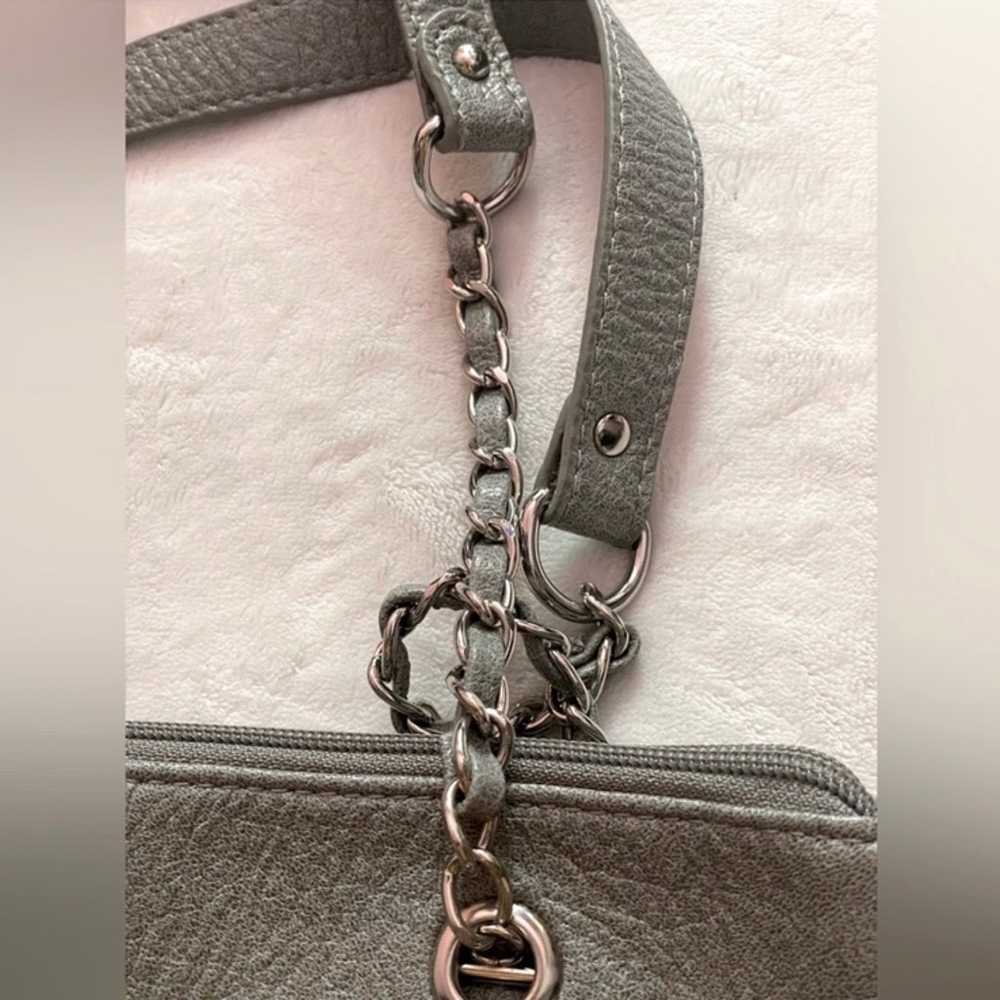 Vintage Leather Fringe Embellished Shoulder Bag - image 8
