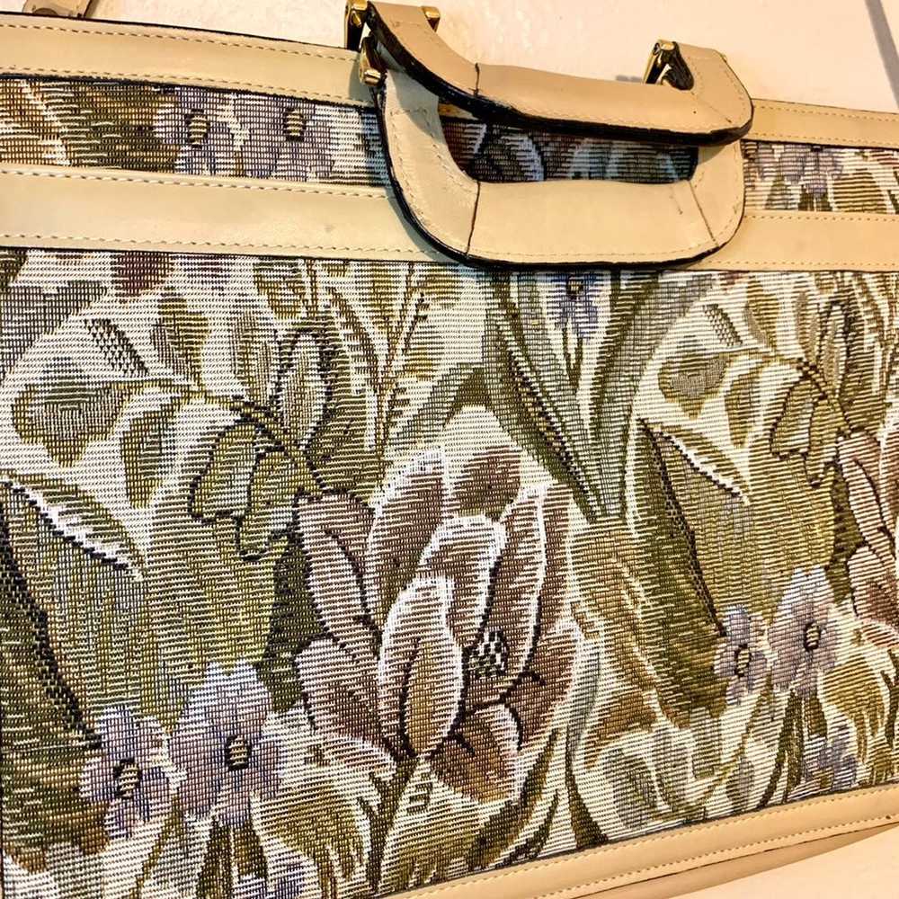 Vintage Floral Tapestry Bag - image 3