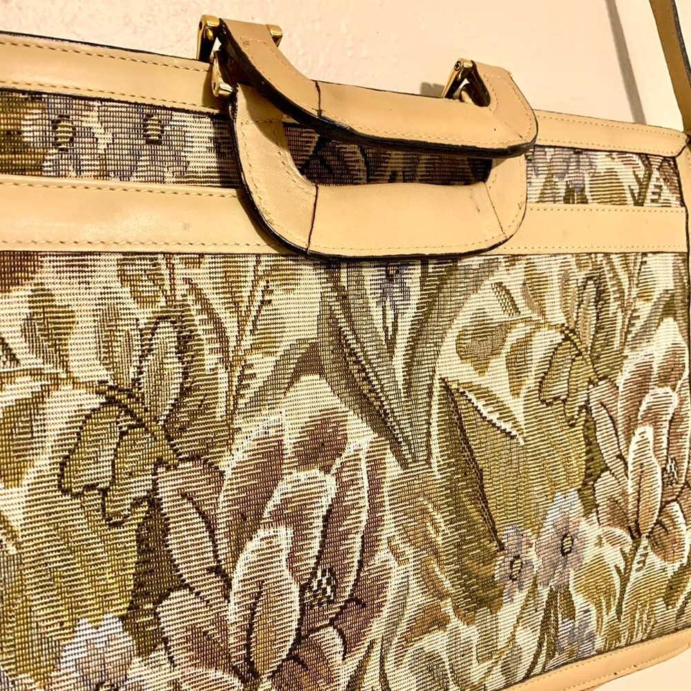 Vintage Floral Tapestry Bag - image 6