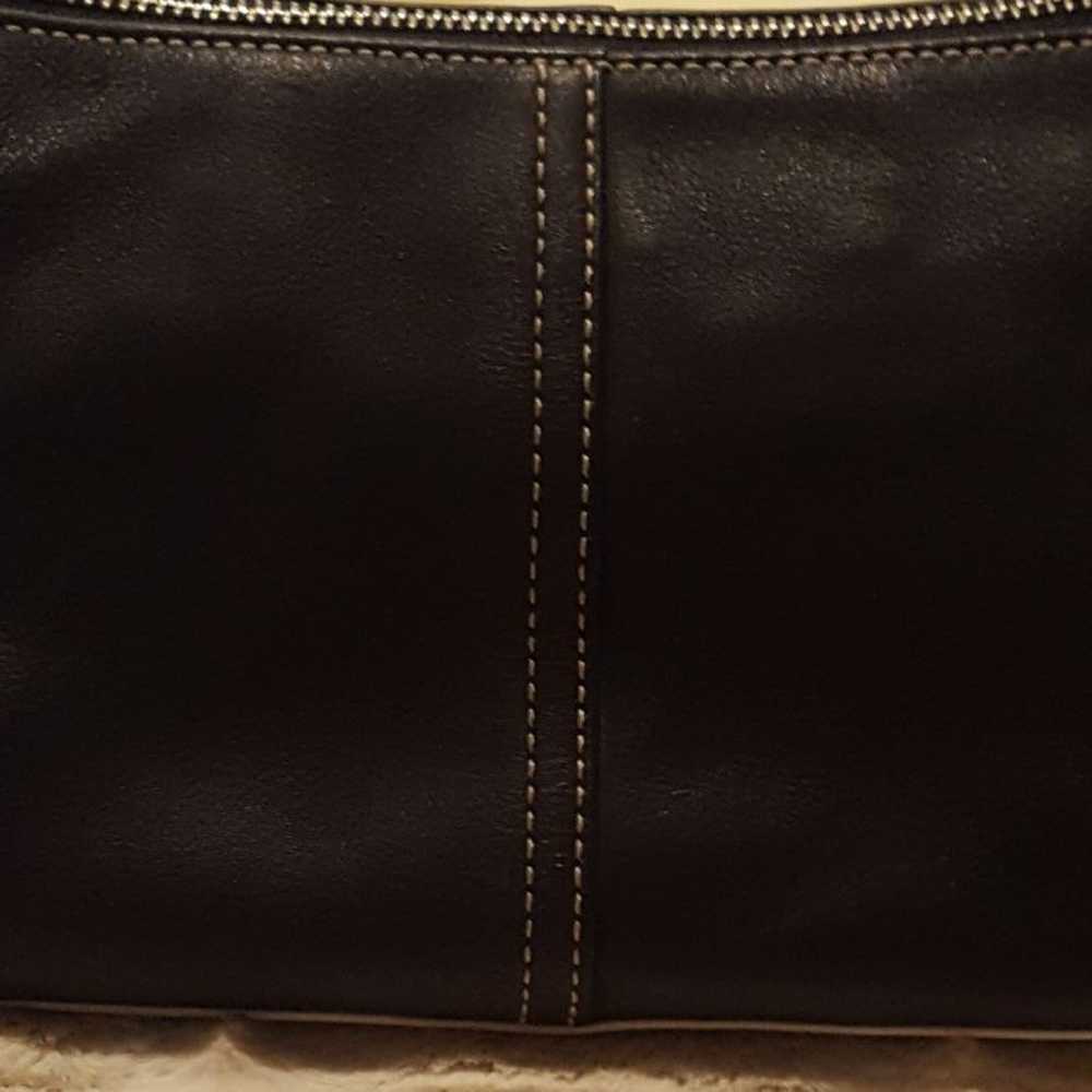 Coach Black Leather Tote - image 2