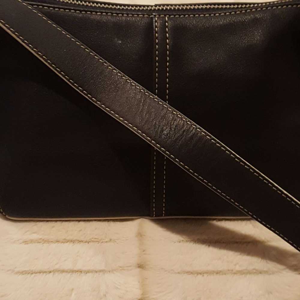 Coach Black Leather Tote - image 3