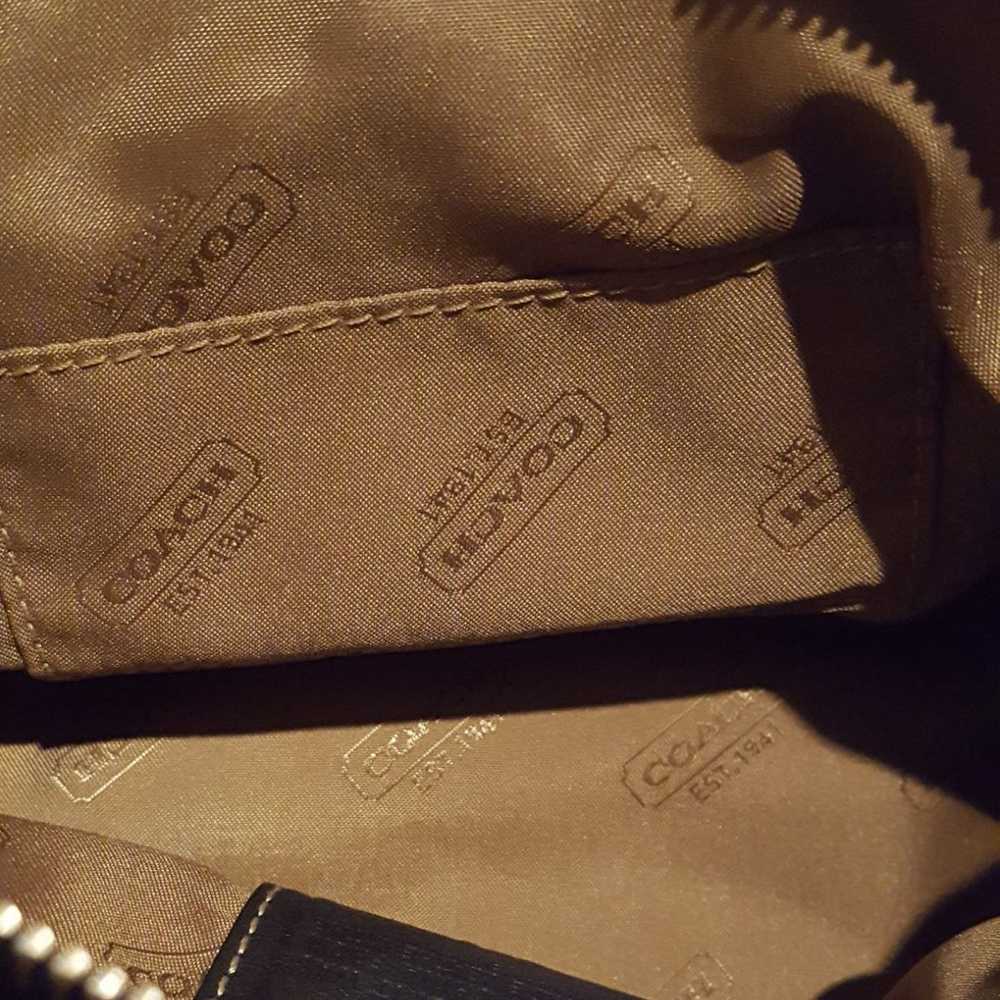 Coach Black Leather Tote - image 6