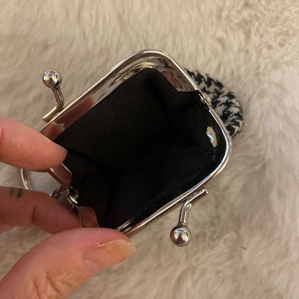 Vintage Plaid Handbag With Mini Coin Purse Key Ch… - image 8