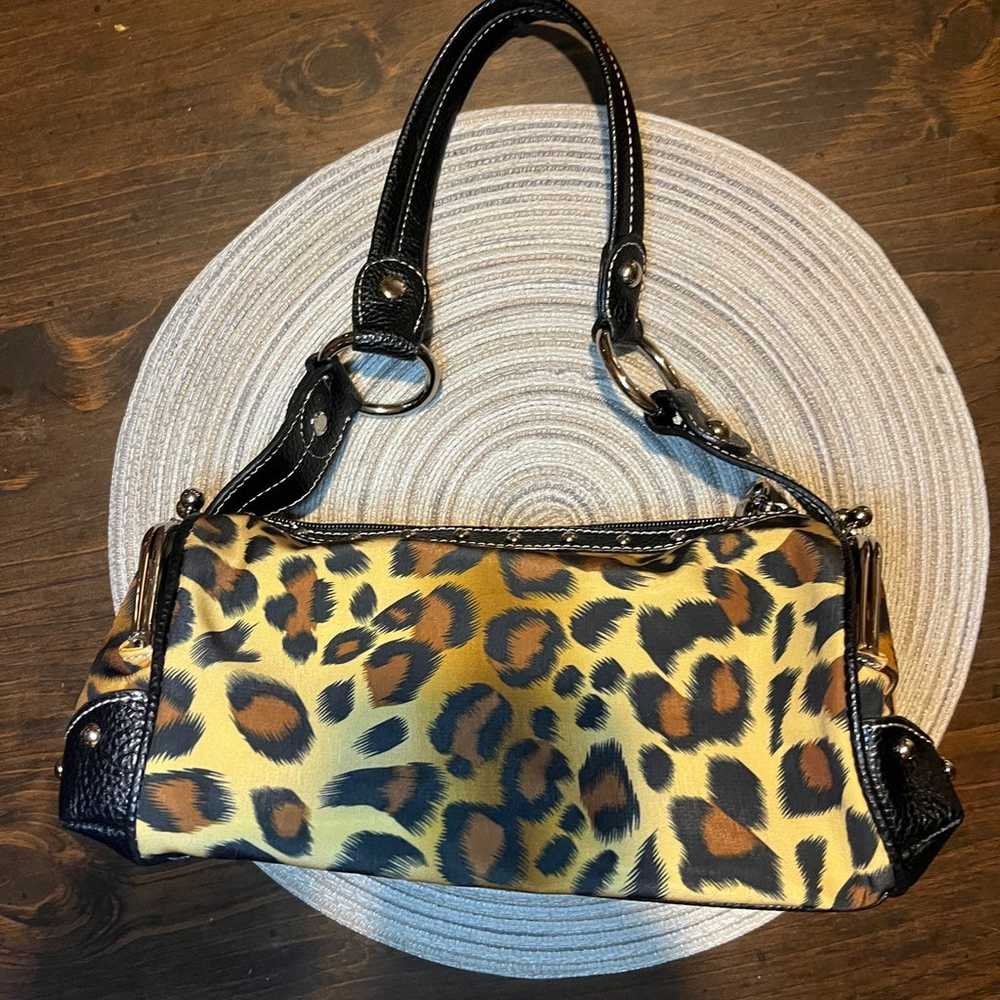 Small y2k leopard shoulder purse - image 1