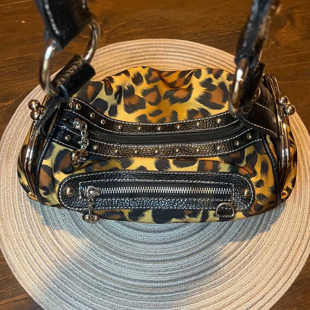 Small y2k leopard shoulder purse - image 3