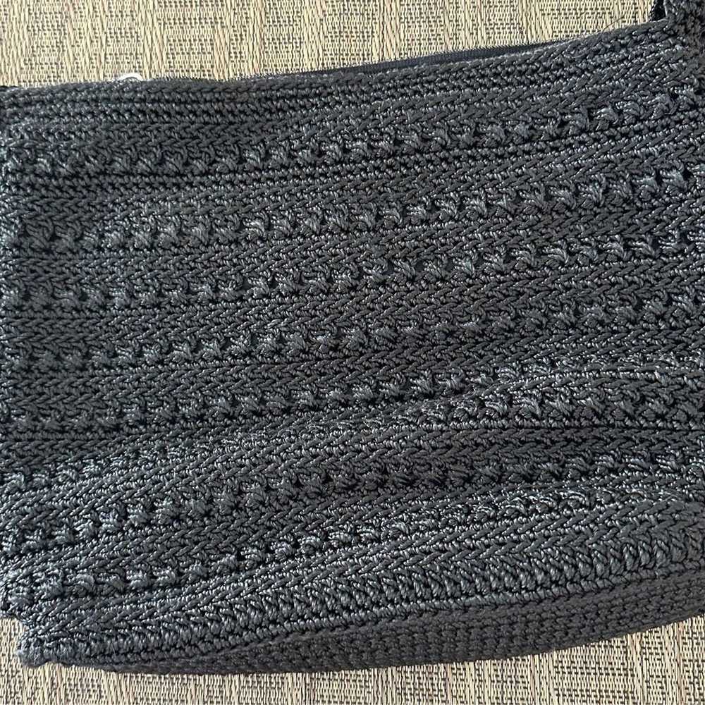 The Vintage Sak Black Crochet Crossbody Bag - image 2