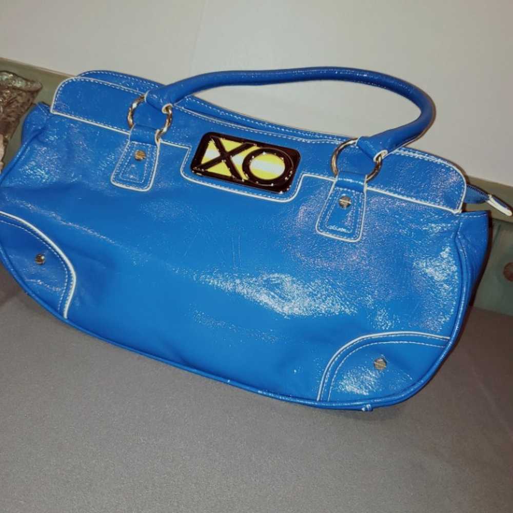 Bright Blue XOXO Vintage Purse - image 4