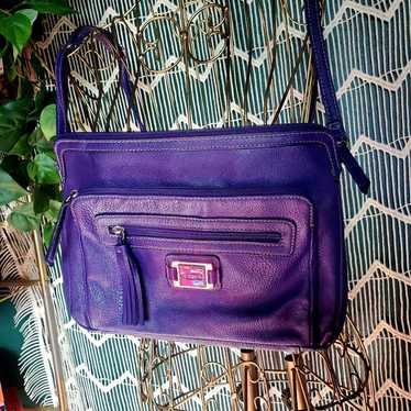 Vintage Purple Rosetti Crossbody Purse