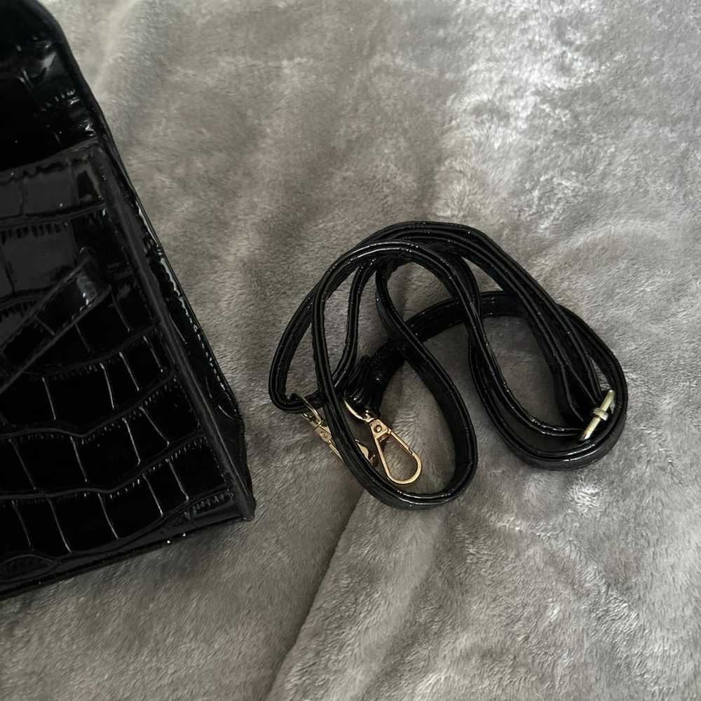 thrifted mini black purse - image 3