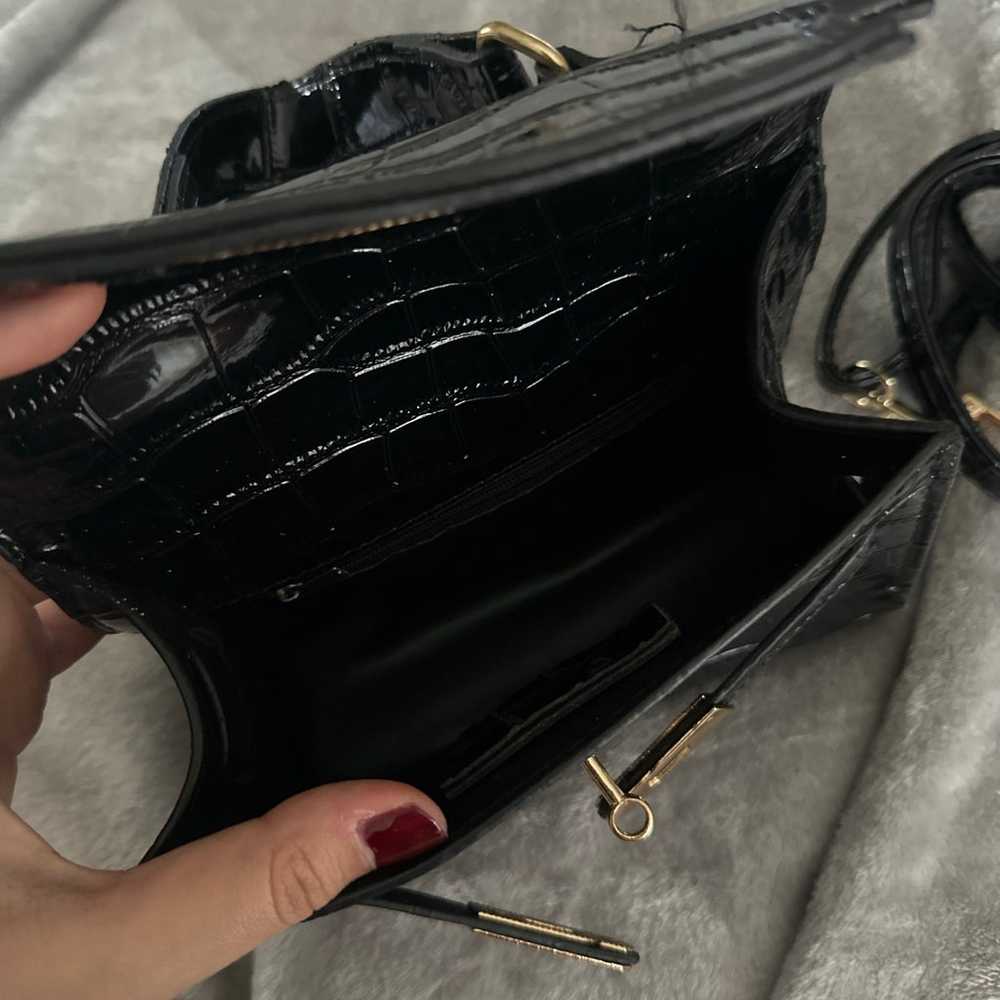 thrifted mini black purse - image 4